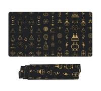 Alchemy Symbols Print Mouse Pad Large Mouse Pad for Desk, Non-Slip Gaming Mousepad 15.8x29.5in