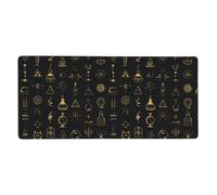 Alchemy Symbols Print Mouse Pad Large Mouse Pad for Desk, Non-Slip Gaming Mousepad 16x35.5in