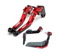 ALCHENY Motorcycle Adjustable Brake Clutch Levers for HON@&DA CBR 600 F2 F3 F4 F4i CBR900RR Fireblade CBR400 NC29 Motorcycle CNC Brake Clutch Lever Combination Handle Rubber Guard(16)
