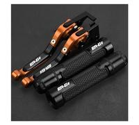 ALCHENY Motorcycle Adjustable Brake Clutch Levers for Ka&@wasaki ER6F 2006 2007 2008 NINJA650R Motorcycle Adjustable Brake Clutch Lever Foldable Handle Hand Grips Set Accessories(2)