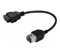 Alchiauto OBD 6Pin motorrad Adapter Cable 6 Pin to 16Pin Motorbike obdii Motorcycle Diagnostic Cable connctor Compatible with SUZUKI Motorcycle moto
