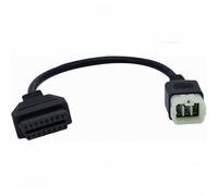 Alchiauto OBDII 6pin to 16pin Obd Diagnostic cable motorrad 6 Pin Motorcycle adapter moto Connect compatible for Kawasaki Moto Fit Z900RS/Z800/Z900/Z1000/ZX10R/ZX14R/H2 Motorbike