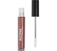 ALCINA Glam Lip Gloss Brown - 1 Piece - For a Glamorous Shine with Glitter Particles - Light, Brown Coverage - High Gloss, Radiant Lips - Comfortable to Wear without Sticking