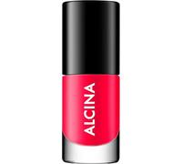 ALCINA Nail Colour Raspberry Tart - 1 x 5 ml - Easy, Streak-free Application - Brilliant, Intense Opaque & Long-Lasting Nails - Intense Colour Brilliance - Nail Polish in Bright Red