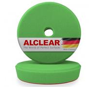ALCLEAR 5095G Car Polishing Pad Medium Hard for RUPES Polishing Machine Diameter 95/80 x 25 mm Green Set of 2 Polishing Pad Polishing Foam