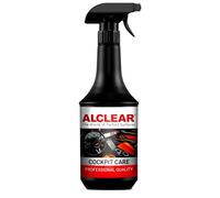 ALCLEAR 721CP Cockpit Care 1000ml - Silk gloss interior cleaner for plastic, vinyl, and leather - anti-static, UV protection, dust repellent - odorless - Made in Germany