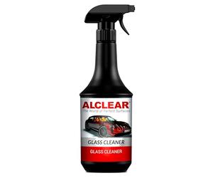 ALCLEAR 721GR Car Glass Cleaner 1000 ml, with beading effect, for windows inside & outside, windshield, rearview mirror, plastic, chrome, streak-free, child safety lock, car care.
