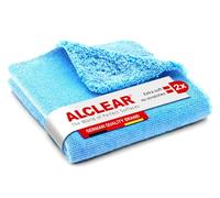 ALCLEAR 820203UB Car Microfiber Cloth Blue, 40×40 cm, Double-Sided Soft | Polishing cloth for car & home, lint-free, washable, for paint, glass, plastic & interior, Designed in Germany