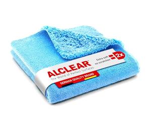 ALCLEAR 820203UB Car Microfiber Cloth Blue, 40×40 cm, Double-Sided Soft | Polishing cloth for car & home, lint-free, washable, for paint, glass, plastic & interior, Designed in Germany