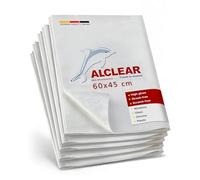ALCLEAR 950002_5 Ultra-Microfibre Window Cloths 60 x 45 cm White Set of 5