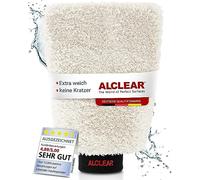 ALCLEAR 950013WH Microfibre Glove for Washing Car with Car Shampoo and Cleaner ,Better than Car Wash Sponge, Polishing or Microfibre Cloth, Motorcycles, Car Preparation and Care, Black/White, 27x17cm