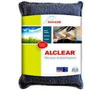ALCLEAR 950014 Microcar car sponge against fogged windscreen, car care, blue/grey, made of microfiber cloth material, drying cloth, streak-free