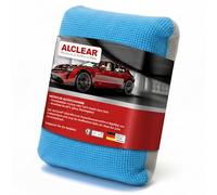 ALCLEAR 950014 Microcar car sponge against fogged windscreen, car care, blue/grey, made of microfiber cloth material, drying cloth, streak-free