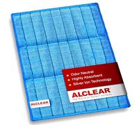 ALCLEAR 950017 Antibacterial Ultra-Microfibre Cloth, Antibacterial Dishcloth With Silver Ions, Blue, 17 X 23 Cm, Antibacterial Kitchen Hygiene, Dishcloth For Dishes