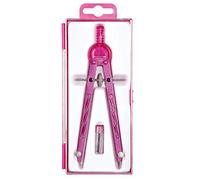 Alco-Albert 1355 Geometry Compass with Toothed Wheel, Length 165 mm, Pink