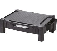 Alco-Albert 5535-11 Monitor Stand with Drawer, 2-Way Height Adjustable, 43.5 x 33.6 x 13.3 cm, 20 kg Load Capacity