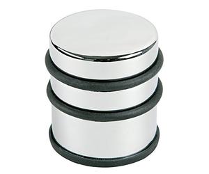Alco door stop, silver, metal, chrome, Metal, chrome, 6.7 x 7.5 cm