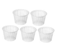 AlcoFermBrew 5 x Cheese Mould 9.5x7cm - 350g Perdere con Bordo - Moulds | Basket for Cheese