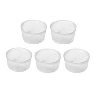 AlcoFermBrew 5 x Cheese Mould 9x5.2cm - 0.35kg Caciotta | Moulds | Basket for Cheese | Cheese Form