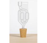 AlcoFermBrew BORED CORK BUNG 46/36mm + AIRLOCK - Bubbler, Bung with Hole, Bungs, Demijohn, Cork, Stopper, Carboy, Home Wine, Wine Fermentation, Homebrew
