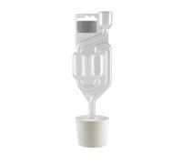 AlcoFermBrew BORED RUBBER BUNG 51/48mm + AIRLOCK - Bubbler, Bung with Hole, Bungs, Demijohn, Cork, Stopper, Carboy