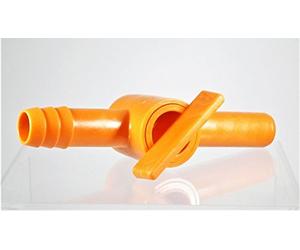 AlcoFermBrew Butterfly Plastic Tap (Classic) Ø 13,5-15 mm - Plastic Valve | Hose Connection with Valve | Aquarium Conrol Valves | Plastic Inline Tap