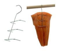 AlcoFermBrew Fish Smoking Hooks 16cm x 5, for Salmon, Trout, Carp, Stainless Steel, Durable Construction