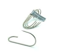 AlcoFermBrew Right Angle S Hooks x 5 pcs | Meat Hooks | Smoking Hooks | Smoker Hooks | Butcher Hooks