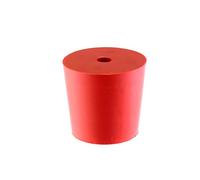 AlcoFermBrew RUBBER BUNG with Hole - Bored Stoppers | Drilled Fermentation Bung | Laboratory (22/17 mm)