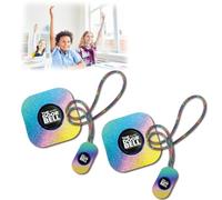 ALCOGOALL Classroom Doorbell for Teachers, The Doorbell Sparkly Rainbow Teacher's Remote, Classroom Management Wireless Bell, 38 Chimes & 4-Level Volume for Home, Kid Room, Office (1 Pack) (2PCS)