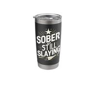 Alcohol Addiction Recovery Sobriety AA NA Anniversary Stainless Steel Insulated Tumbler