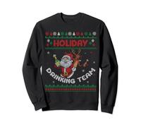 Alcohol Beer Drinking Team Christmas Santa Ugly Christmas Sweatshirt