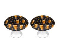 Alcohol Beer Pattern 2 Pack Drawer Handles Round Kitchen Drawer Pulls Cabinet Knobs Cabinet Hardware