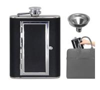 Alcohol Bottle 180ml 2-in-1 Hip Flask And Storage Box For Liqueur | Portable Wine Bottle For Vodka, Whiskey, Rum, Home Use, Travel, Camping, Outdoor Activities, Picnic, Holiday,