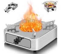 Alcohol Burner Camping, FaJoek Spirit Stove Camping, Camping Stove Portable Spirit Stove for Indoor Outdoor, Alcohol Stove Burner Camping Accessories, for BBQ Camping Hotpot Picnic Trekking
