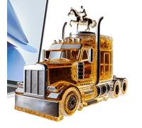 Alcohol Carafes | Bourbon Semi-Truck Pourer, Champagne Jug 375 ml with Cap for Home, Bar and Party