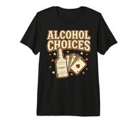 Alcohol Choices Retro Western Country Style Premium T-Shirt