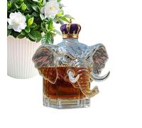 Alcohol Decanter - Funny Elephant Glass Wine Decanter Drink Container - High Transparency Drink Container Desktop Decorative for Men