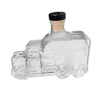Alcohol Decanters - Half Truck Pourer Whiskey, Decorative Handmade Liquor Bottle 375ml Capacity | Kitchen Container with Stopper Celebrate Parties Beer and Brunch Celebrations at the