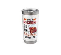 Alcohol Drinker Classic Cocktail Booze Negroni Lover Stainless Steel Insulated Tumbler