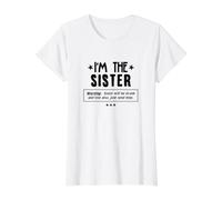 Alcohol Drinking Tee If Lost Drunk Return to Im The Sister Value Graphic T-Shirt, Women, White, S