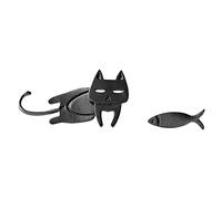 Alcohol Earrings Cate Fish Shape Earrings Asymmetric Left And Right Earrings Cartoon Cat Fish Earrings Split Earrings For Women Earrings Hoops Pack