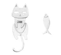 Alcohol Earrings Cate Fish Shape Earrings Asymmetric Left And Right Earrings Cartoon Cat Fish Earrings Split Earrings For Women Earrings Hoops Pack