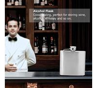 Alcohol Flask, Portable Stainless Steel Wine Whiskey Flask Elegant Alcohol Bottle Cotainer with Funnel Alcohol Flask Wine Flask Whisky (5 oz jug + 1 Funnel)