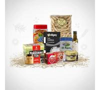 Alcohol-Free Gourmet Food Hamper | Spanish Gift Basket with Coffee, Olive Oil, Paté, Nuts & Chocolate | Healthy Christmas Box