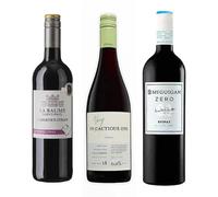 Alcohol Free Red Wine Introduction Bundle | Non Alcoholic Red Wine Tasting Trio | 0.5% ABV | Alcohol Free