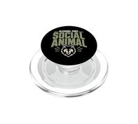 Alcohol Free Sober Social Club Zero Proof Gift PopSockets PopGrip for MagSafe