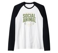 Alcohol Free Sober Social Club Zero Proof Gift Raglan Baseball Tee