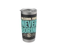 Alcohol Free Sober Social Club Zero Proof Gift Stainless Steel Insulated Tumbler