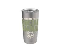 Alcohol Free Sober Social Club Zero Proof Gift Stainless Steel Insulated Tumbler